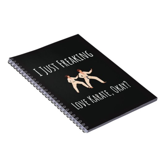 Funny Karate Gifts For Her Him Adult Fighter Notitieboek (Rechterzijde)