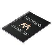 Funny Karate Gifts For Her Him Adult Fighter Notitieboek (Linkerzijde)