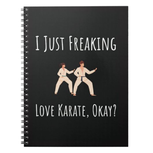 Funny Karate Gifts For Her Him Adult Fighter Notitieboek (Voorkant)