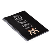 Funny Karate Gifts Martial Arts Fighter Humor  Notitieboek (Rechterzijde)
