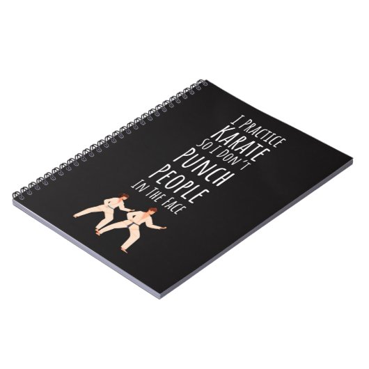Funny Karate Gifts Martial Arts Fighter Humor  Notitieboek (Linkerzijde)