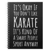 Funny Karate Gifts Martial Arts Humor Sarcastic Notitieboek (Voorkant)