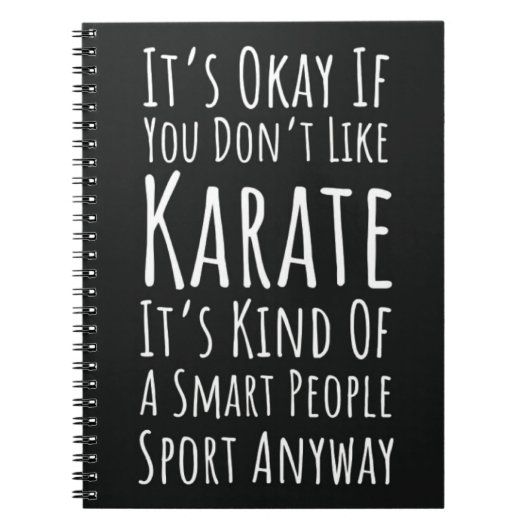 Funny Karate Gifts Martial Arts Humor Sarcastic Notitieboek (Voorkant)