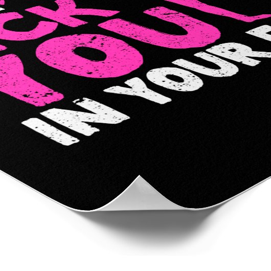 Funny Karate Girl Tae-Kwon is ze schoonheid Poster (Hoek)