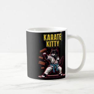 Funny Karate Kat - Martial Arts Feline Champion Koffiemok