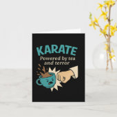 Funny Karate Martial Humor Powered Kaart (Gele Bloem)