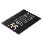 Funny Karate Player Gifts Sport Fighter Matial Art Notitieboek (Linkerzijde)