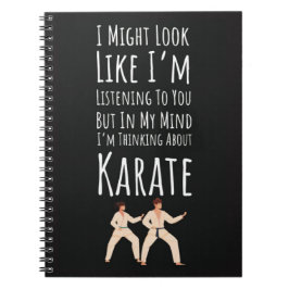 Funny Karate Player Gifts Sport Fighter Matial Art Notitieboek