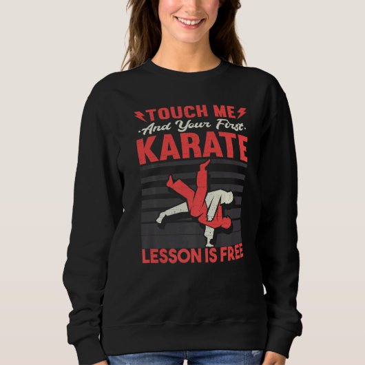 Funny Karate Premium Trui (Voorkant)