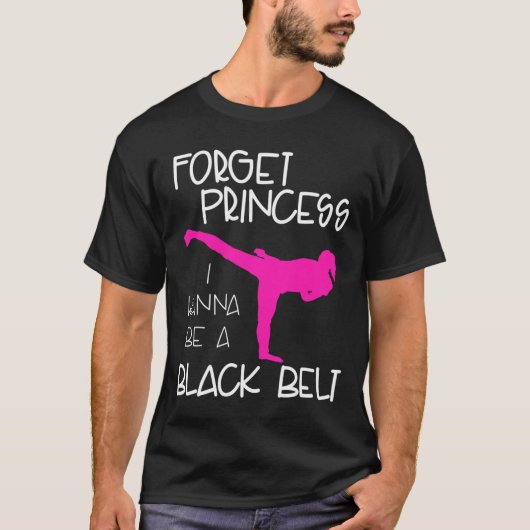 Funny Karate Shirt Girl Black Belt Martial Arts Gi (Voorkant)