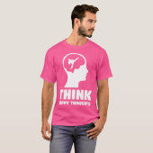 Funny Karate T Shirt Think Happy Thoughts Karate (Voorkant volledig)
