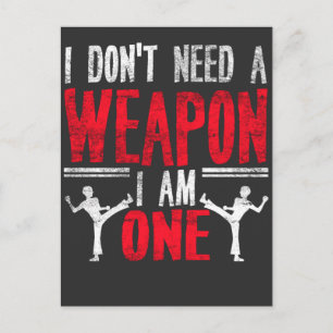 Funny Karate Taekwondo Joke Martial Arts Humor Briefkaart