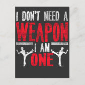 Funny Karate Taekwondo Joke Martial Arts Humor Briefkaart (Voorkant)