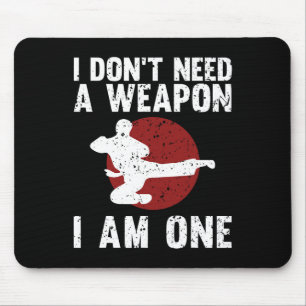 Funny Karate voor mannen, Taekwondo, krijgskunst Muismat