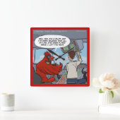 Funny Kardinaal Jet Pilot Wall klok (Huis)