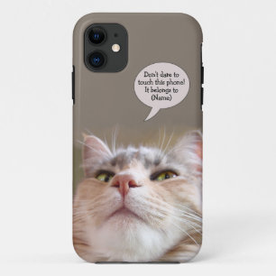 Funny Kat-telefoongeval met jouw naam Case-Mate iPhone Case