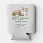 Funny Kat Wisdom Blikjeskoeler (Achterkant)