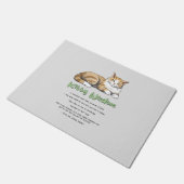 Funny Kat Wisdom Deurmat (Schuin)