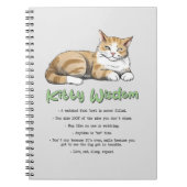 Funny Kat Wisdom Notitieboek (Voorkant)