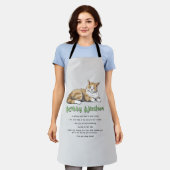 Funny Kat Wisdom Schort (Gedragen)