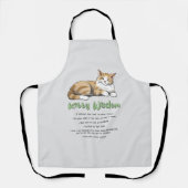 Funny Kat Wisdom Schort (Voorkant)