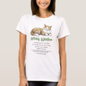 Funny Kat Wisdom T-shirt (Voorkant)