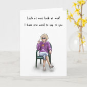 Funny Kath Day-Knight Birthday Kaart (Gele Bloem)