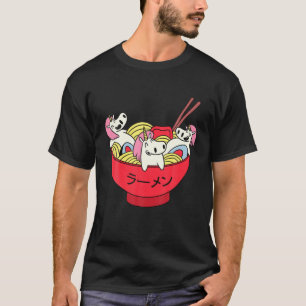 Funny Kawaii Anime Japans Ramen Noodles Unicorn T-shirt
