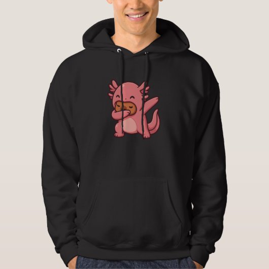 Funny Kawaii Axolotl and Capybara Lover Capybara D Hoodie (Voorkant)