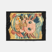 Funny Kawaii Axolotl Ramen Noodle Bowl Japanese Wa Fleece Deken (Voorkant (Horizontaal))