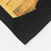 Funny Kawaii Black Cat Ramen Noodle Bowl Japanese Fleece Deken (Hoek)