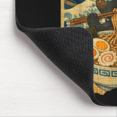 Funny Kawaii Black Cat Ramen Noodle Bowl Japanese  Muismat (Hoek)