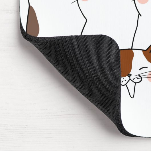 Funny Kawaii Cats Muismat (Hoek)