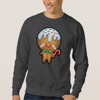 Funny Kawaii Gingerbrood Man Kerstmis Mannen Jumpe Trui