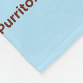 Funny Kawaii "How to Purrito" Kat Fleece Blanket (Hoek)