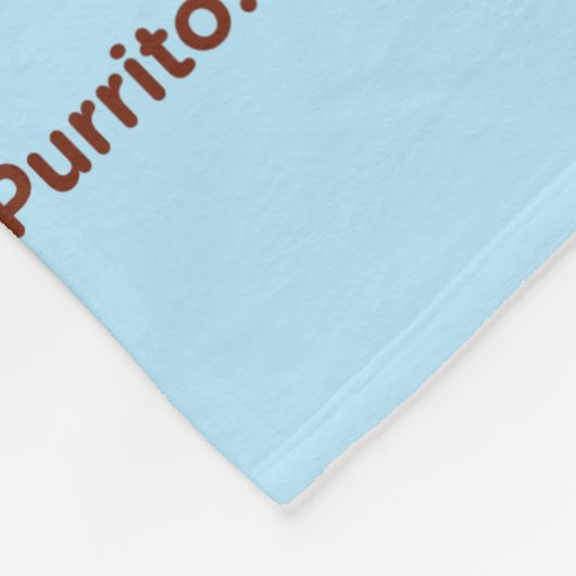 Funny Kawaii "How to Purrito" Kat Fleece Blanket (Hoek)