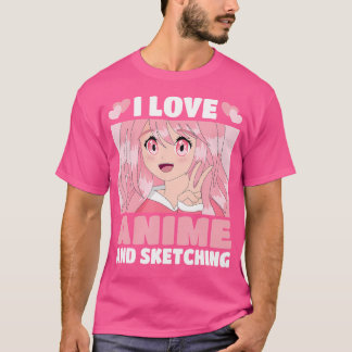 Funny Kawaii Japans Manga Otaku I Love Anime and T-shirt