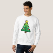 Funny Kawaii kerstboom Mannen Jumper Trui (Voorkant volledig)