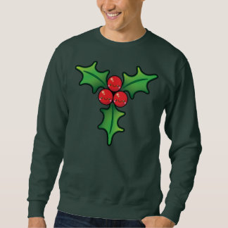 Funny Kawaii Kerstkerst Holly Berry Mannen Jumper Trui