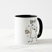 Funny Kawaii Loop My Passion Is Drinking Coffee Mok (Voorkant rechts)