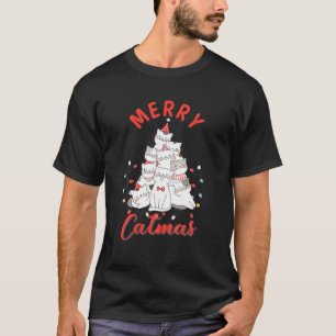 Funny Kawaii Merry Catmas Japan Anime Cat Chris T-shirt
