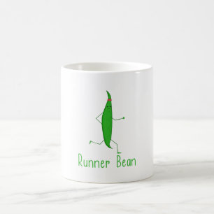 Funny Kawaii Runner Bean Graphic Running Gift Koffiemok