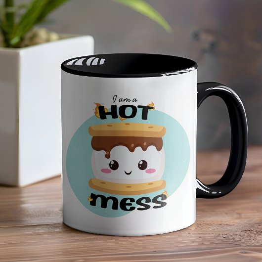 Funny Kawaii S'mores Hot Mess Mok