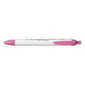 Funny kawaii worteltekening gepersonaliseerd zwarte inkt pen (Achterkant)
