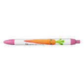 Funny kawaii worteltekening gepersonaliseerd zwarte inkt pen (Voorkant)