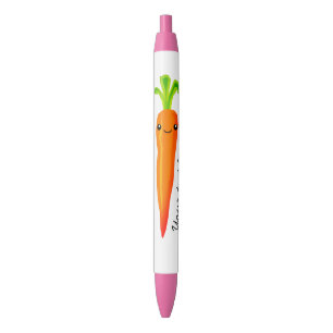 Funny kawaii worteltekening gepersonaliseerd zwarte inkt pen