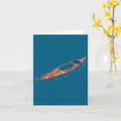 Funny Kayak Christmas Graphics Lights Lover Kayaki Kaart (Gele Bloem)