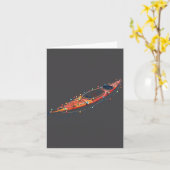 Funny Kayak Christmas Graphics Lights Lover Kayaki Kaart (Gele Bloem)