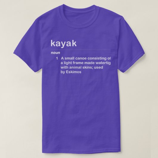 Funny Kayak Definition 2 T-shirt (Design voorkant)