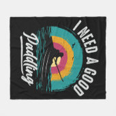 Funny Kayak heeft een goede paddling nodig Fleece Deken (Voorkant (Horizontaal))